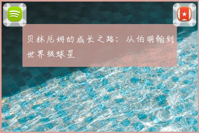 贝林厄姆的成长之路：从伯明翰到世界级球星